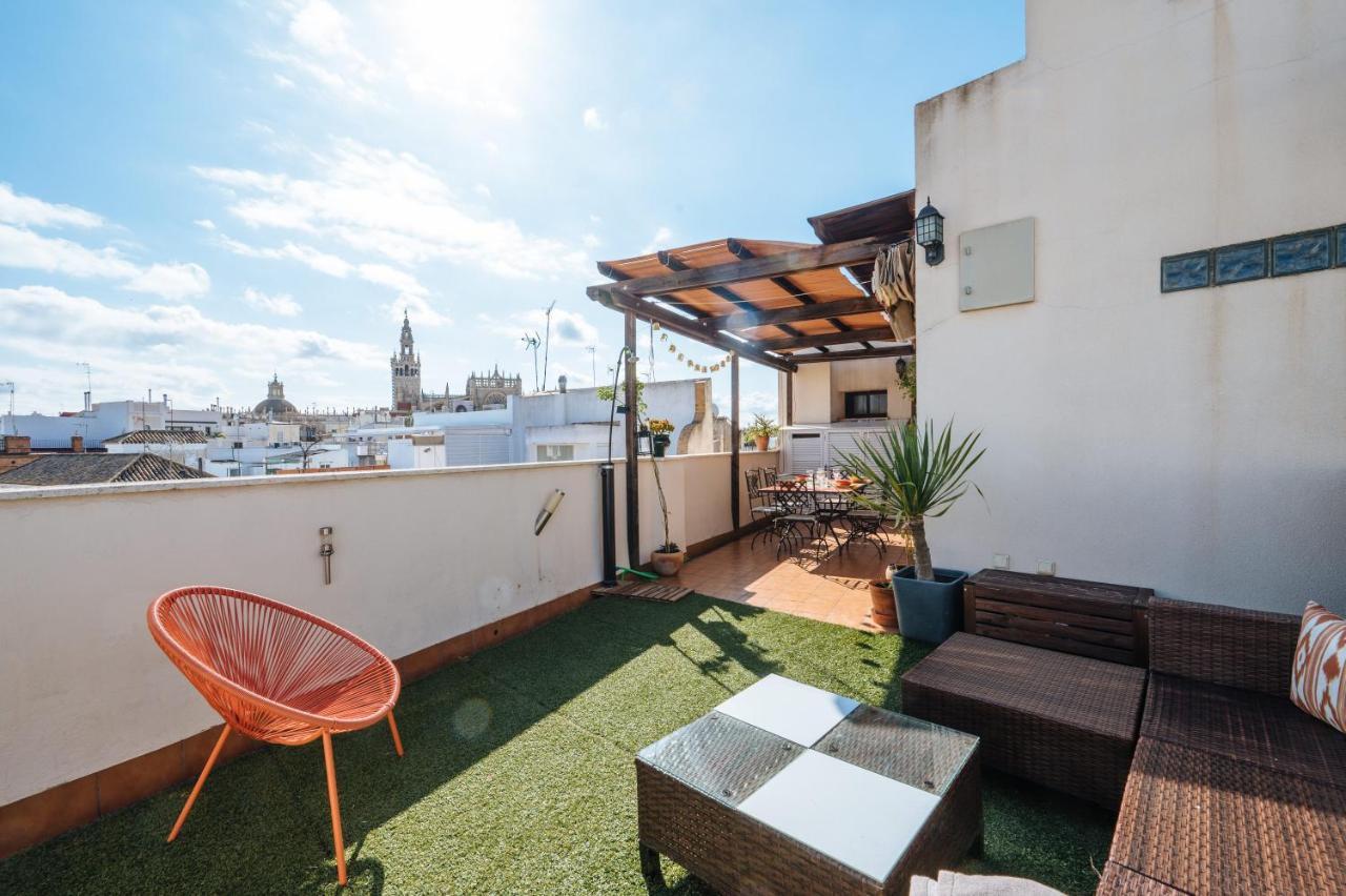 Homeyseville-Amazing Penthouse Giralda Views 8 Pax, Parking Optional Zewnętrze zdjęcie