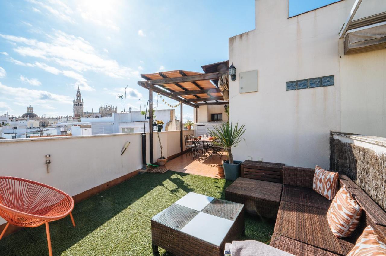 Homeyseville-Amazing Penthouse Giralda Views 8 Pax, Parking Optional Zewnętrze zdjęcie